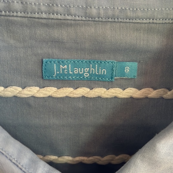 J McLaughlin Blue blouse - Picture 3 of 4